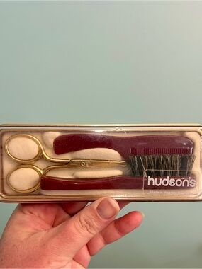 Vintage Moustache Grooming Set Made In West Germany Hudson’s Co.